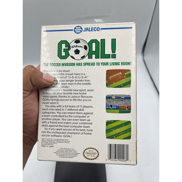 Goal! (Nintendo Nes, 1989) Complete In Box, Cib Authentic Tested Oem Ntsc Copy - Picture 7 of 12